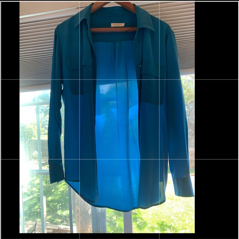 Equipment Femme Button Down Signature Blouse S